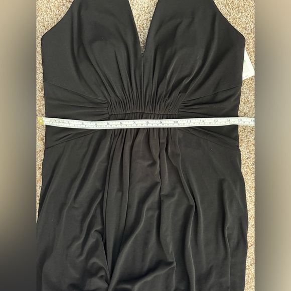 NWT Calvin Klein Women's Long Open Back Black Dress - Size 8/Medium - Picture 4 of 7